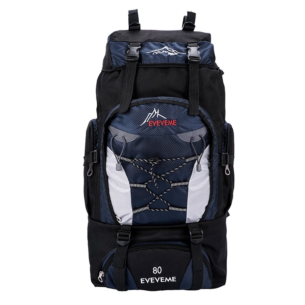 80L Outdoor Hiking Backpack Camping Rucksack Travel Trekking Day Pack Military Tactical Sport Shoulder Bag Large Capacity Red