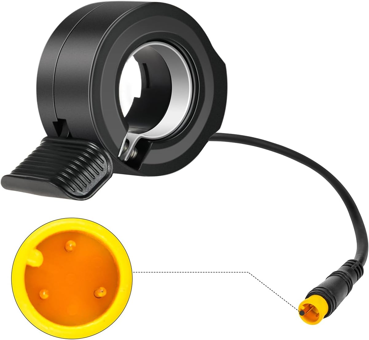 ADDMOTOR 130X Ebike Thumb Throttle with Waterproof Connector, E-Bike Speed Control for Electric Bicycle