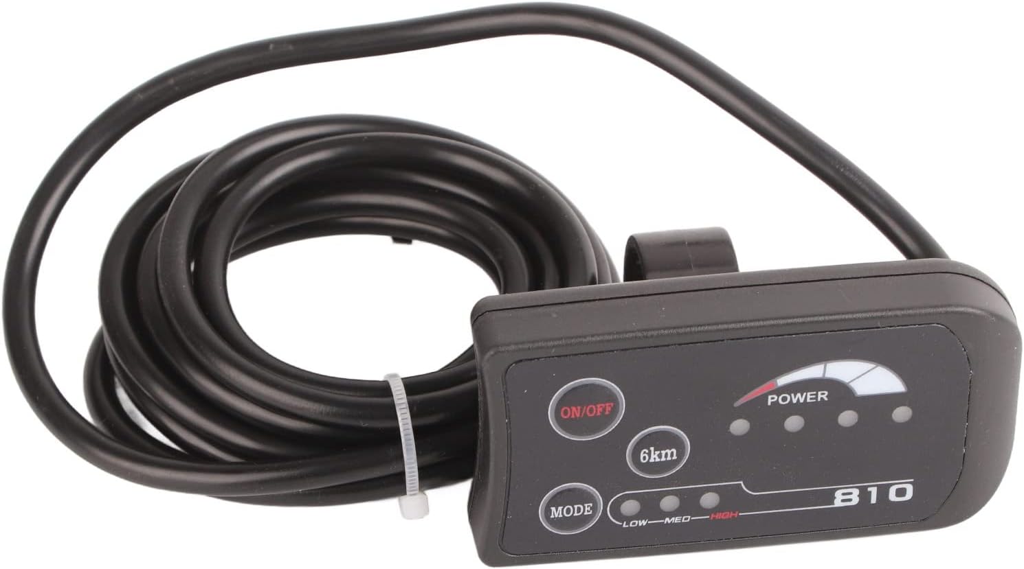 810 Led Display for Electric Bike, Ecotric 36V 810 Display,E Bike LCD Display Panel with 5 Wire Cable Control, Enhanced Control and Monitoring for Electric Bikes