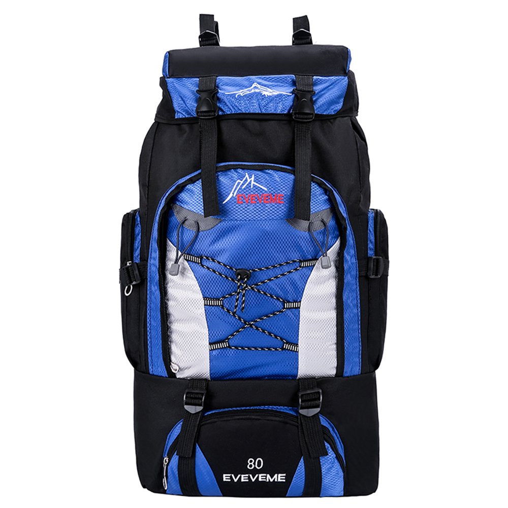 80L Outdoor Hiking Backpack Camping Rucksack Travel Trekking Day Pack Military Tactical Sport Shoulder Bag Large Capacity Red