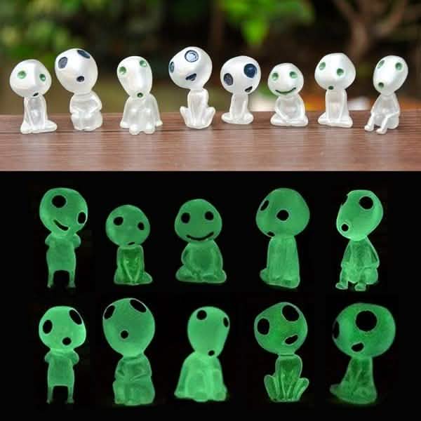 10-Pack: Princess Mononoke Luminous Studio Ghibli Resin Action Figurines