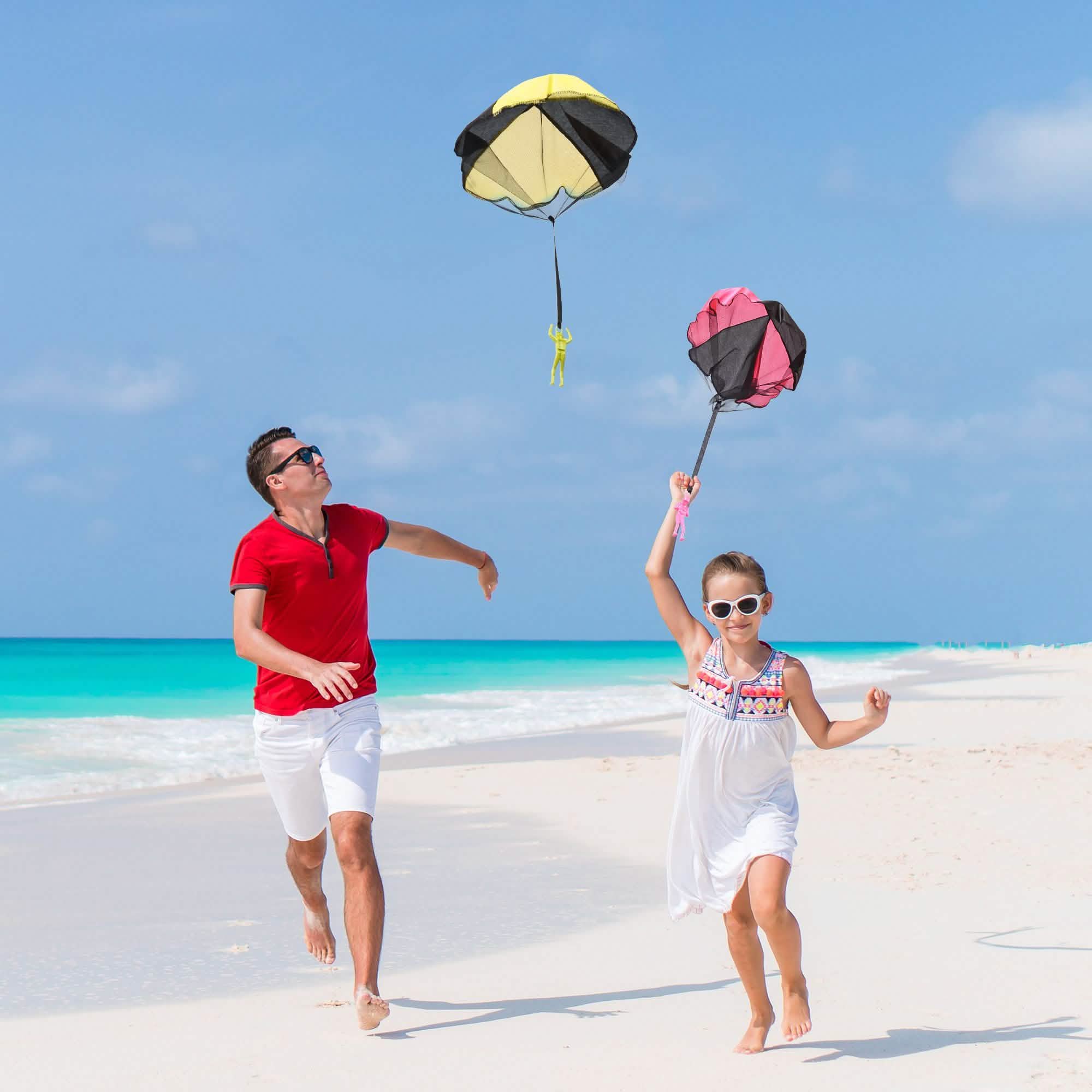 10-Pack: Tangle Free Parachute Toy