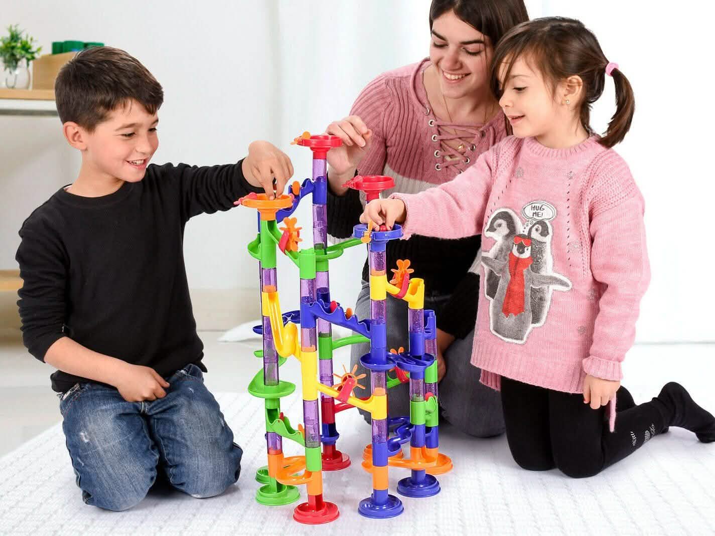 117-Piece: BritenWay Large Marble Run Toy Set