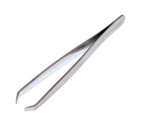Hardenburg Tweezers Bent Tip Stainless Steel