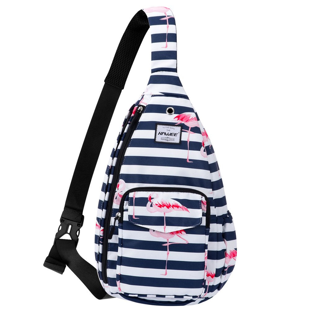 HAWEE Women’S Crossbody Backpack Purse for Travel Sling Bag with Earphone Hole, Black