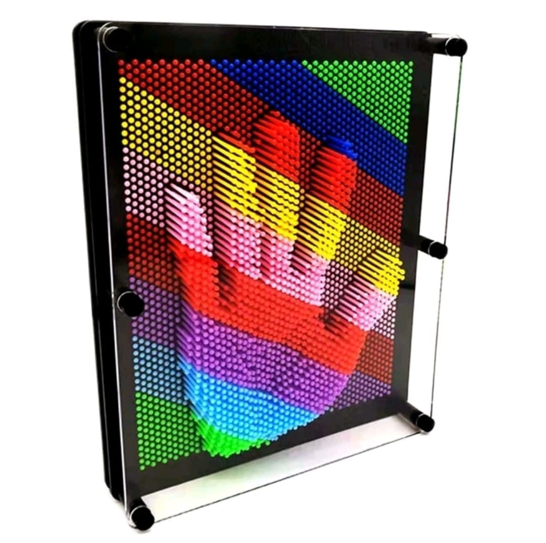 3D Pin Art Fidget Palm Board