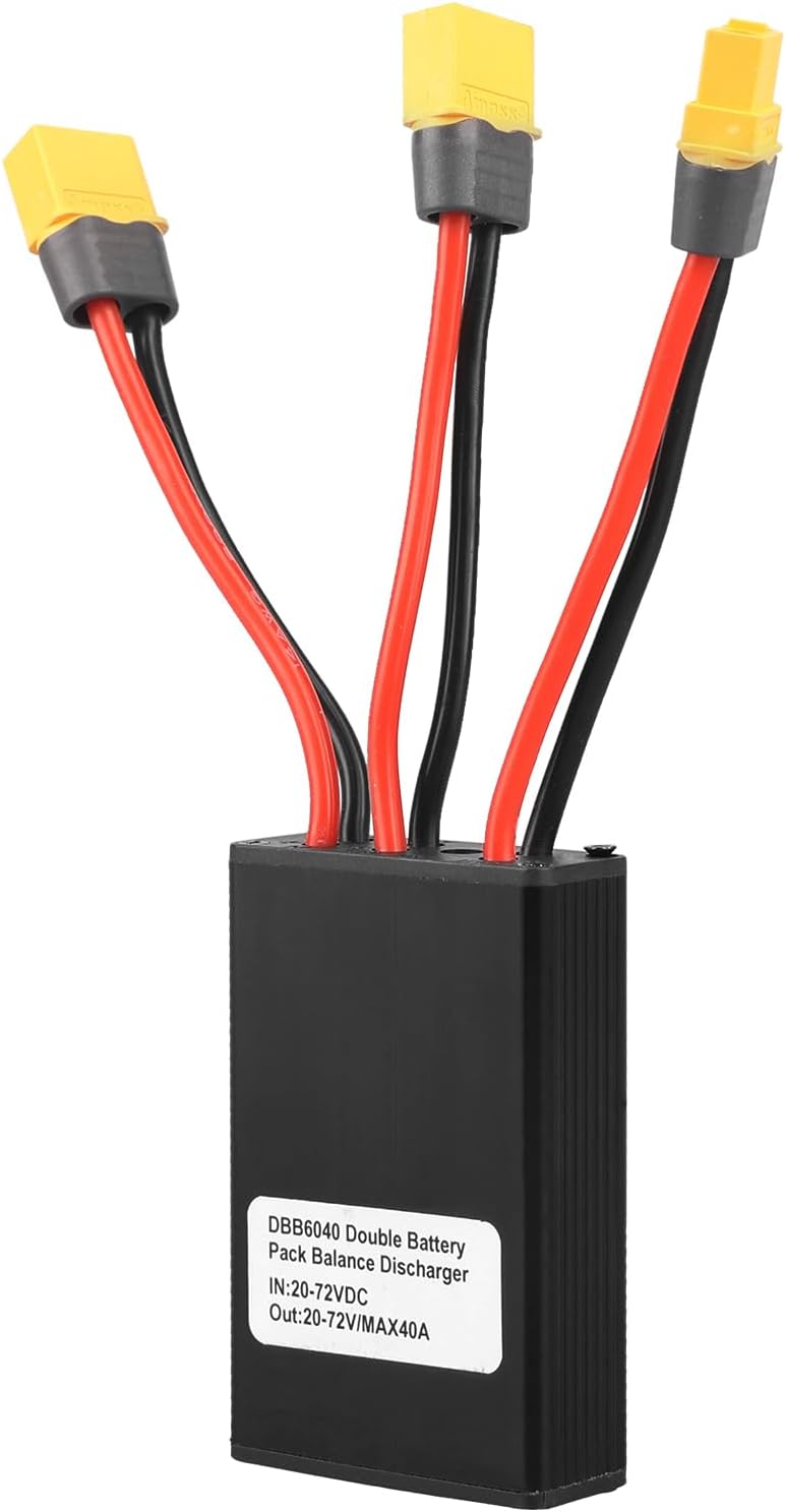 Double Battery Discharge Converter for 1000W 750W Ebike,Ebike Dual Battery Parallel Adapter,Battery Balancer for Ebike Conversion Kit&BAFANG BBS BBSHD Mid Drive Motor Kit