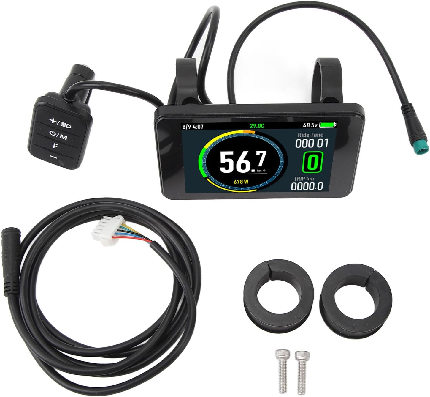 Electric Bike LCD Display Meter, Waterproof Electric Bicycle LCD Display for Bike Accessory