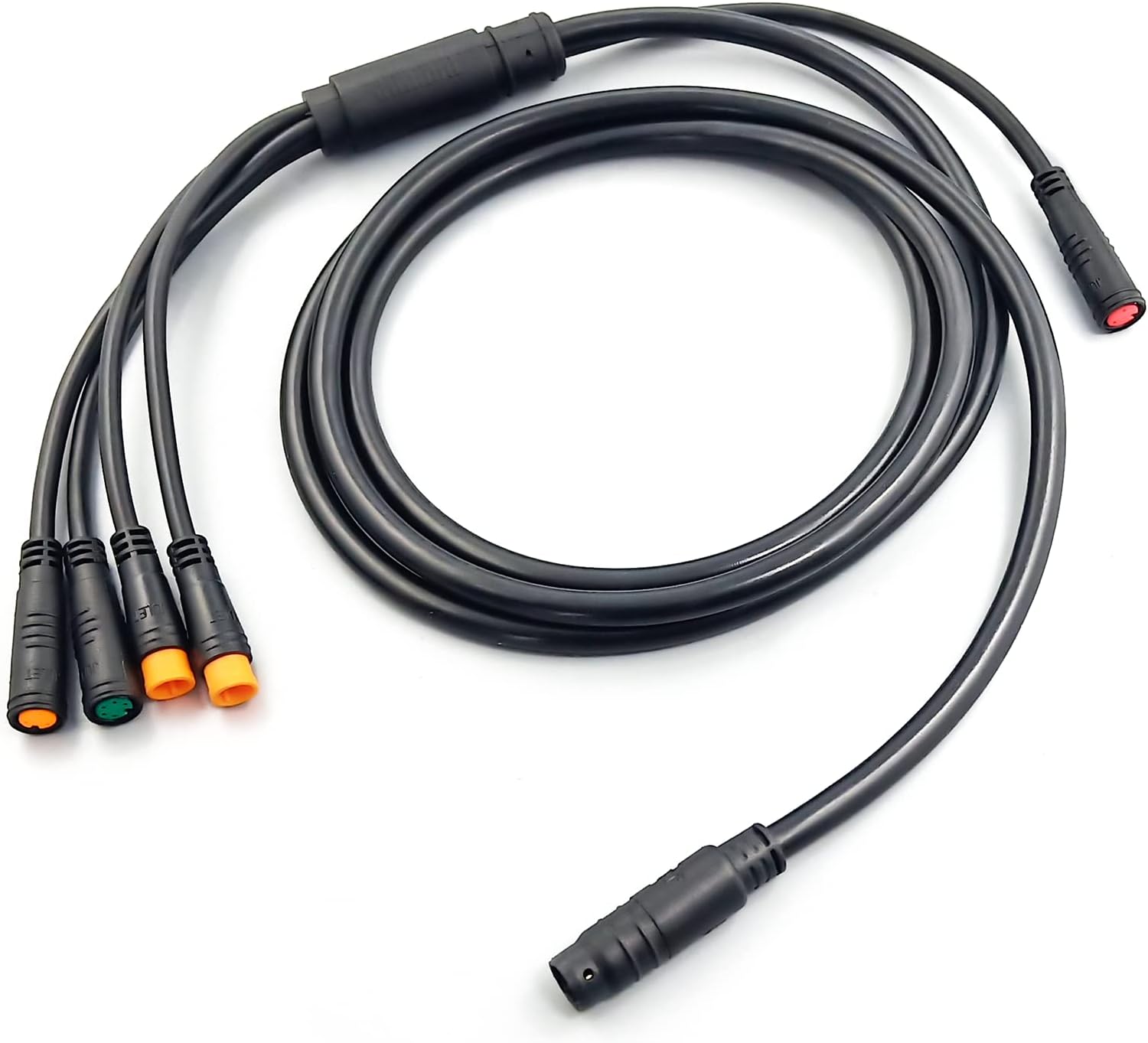 Electric Bike 1T4 1T5 Waterproof Cable Controller Light Ebrake Throttle Display E-Bike Cable Conversion Accessories