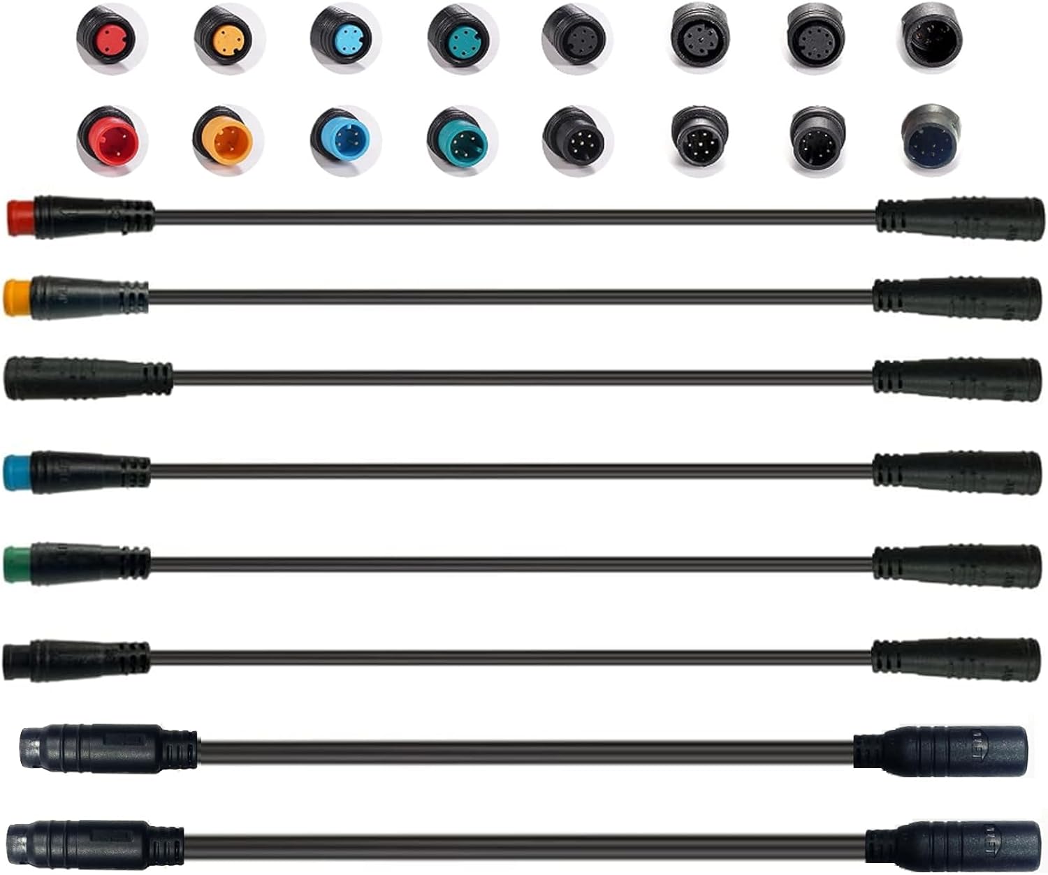 Extension Cable 2Pin/3Pin/4Pin/5Pin/6Pin/7Pin/8Pin/9Pin Waterproof Plug (6Pin)