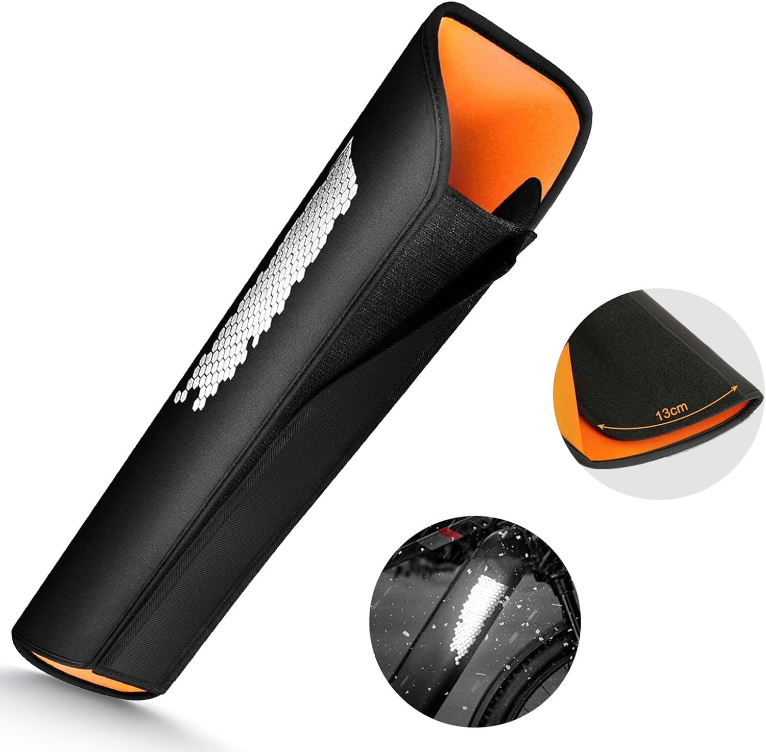 Ebike Battery Cover Waterproof, Neoprene Electric Bicycle Battery Cover Large, Fat Tire E-Bike Light-reflecting Battery Covers Bag for Winter, Dustproof, Extended Battery Life