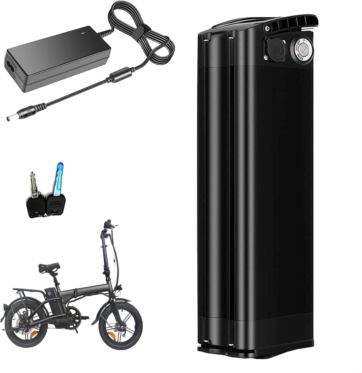 60V E-Bike Battery 60V 15Ah 20Ah 30Ah Lithium Ion Battery Pack for 0-1800W Electric Bike Battery Mountain Bike Motor with Charger,20ah,60V