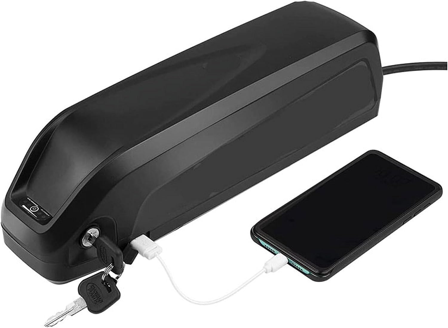 Electric Bike Battery 36V 12AH Lithium Ion Battery Fit for 500W/350W/200W Bike Motor, Battery Pack with 42V 2A Charger, BMS Protection Board, USB Port