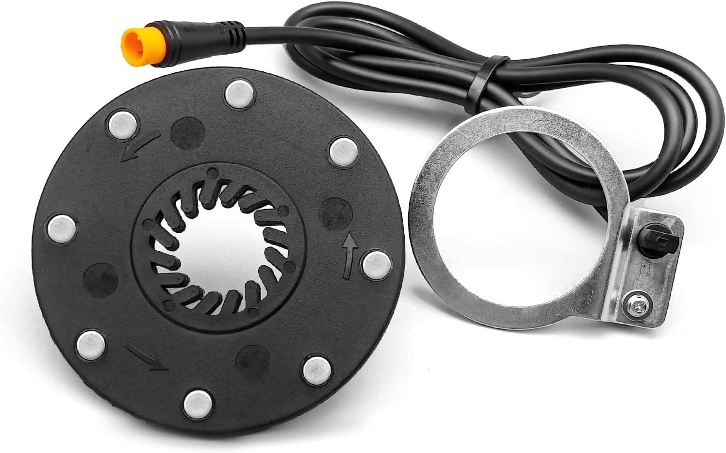 Elecrtic Bicycle KT PAS 8 Magnets Speed Sensor Ebike Power Pedal Assist Sensor System Assistant SM/Waterproof Plug for Ebike Conversion Kit