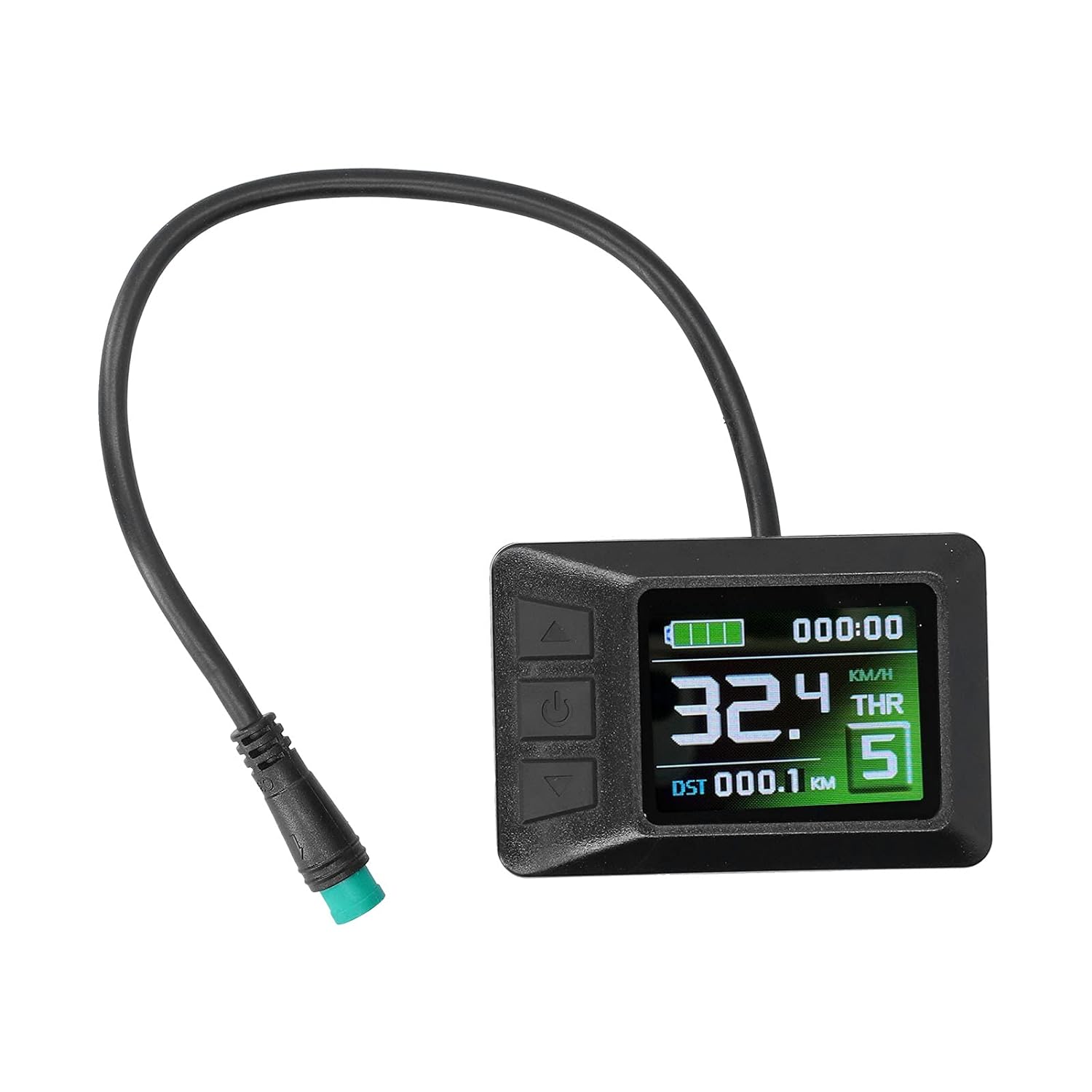 LCD7 Display 24V / 36V / 48V, with Waterproof Connection, Color Screen Battery Indicator, Instrument Electric Bicycle Battery Indicator Electric Bicycle Modification Accessories