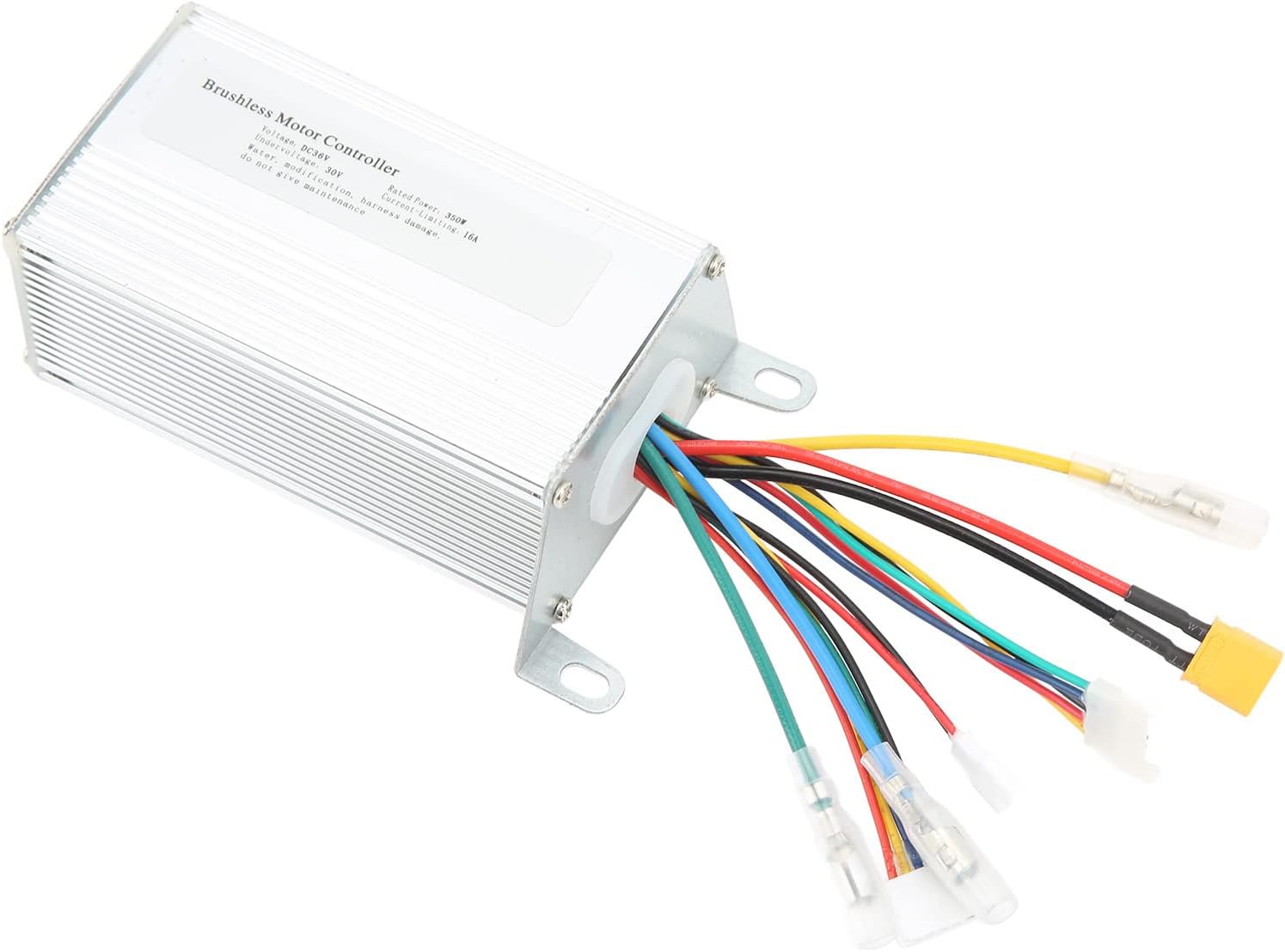 Electric Scooter Controller, Aluminium Alloy Scooter Brushless Motor Controller, 36V 16A for LENZOD