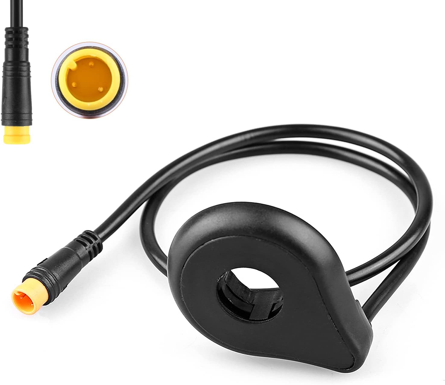 Accolmile Pedal Assist Sensor for Ebike : PAS Dual Hall Sensor with 12 Magnets, Speed Sensor for Hub Motor & Electric Bike, Bike Assistant Sensor with 3Pin Male Waterproof Plug