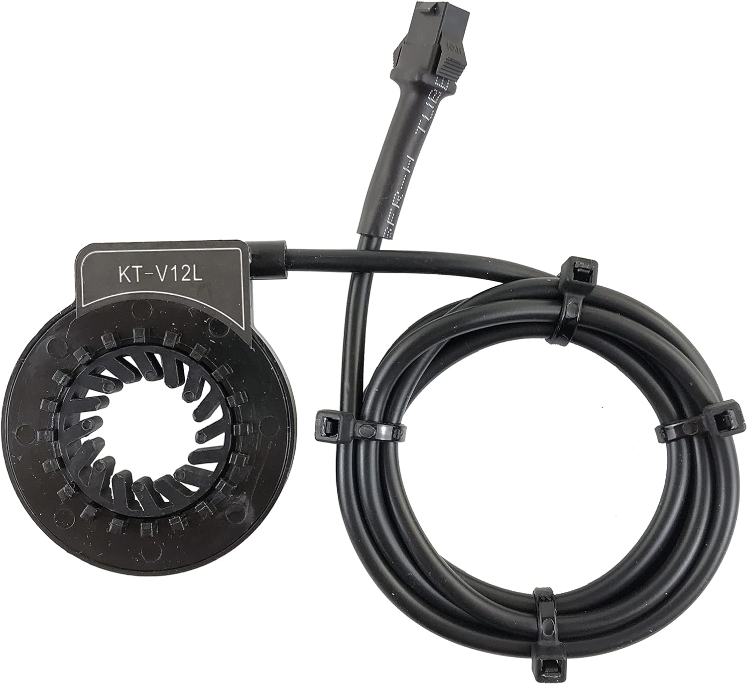 Electric Bike Accessories， Pedal Assist Sensor KT V12L 6 Magnets Left Dual Hall Sensors 3 Pin SM/Waterproof Connector Kunteng Ebike Conversion Kit Parts…