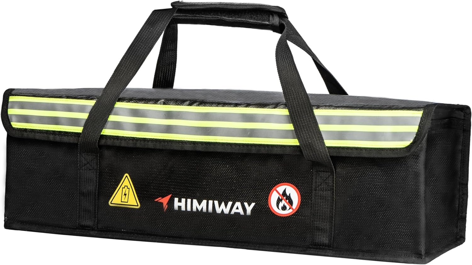 Himiway E-bike Battery Safe Bag, Lipo Safe Bag Fireproof, Lithium Battery Storage and Charging Explosionproof Bag (20.47x5.5x5.9 in)