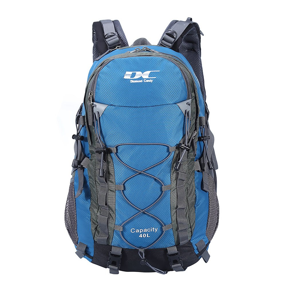 Diamond Candy Hiking Backpack for Men and Women, 40L Lightweight Day Pack for Travel Camping