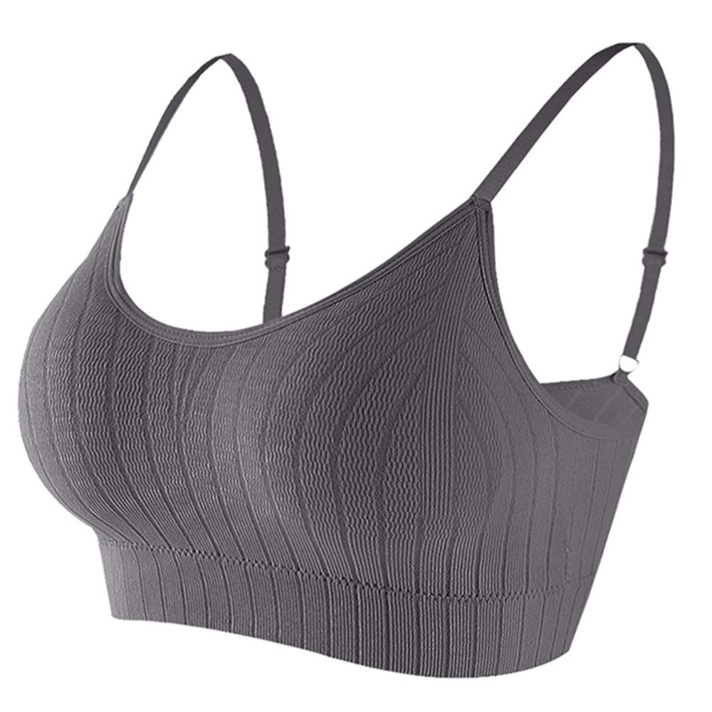 Babysbule Bras for Women Clearance Women'S Ruched Sports Bras Padded Workout Tops Medium Support Crop Tops