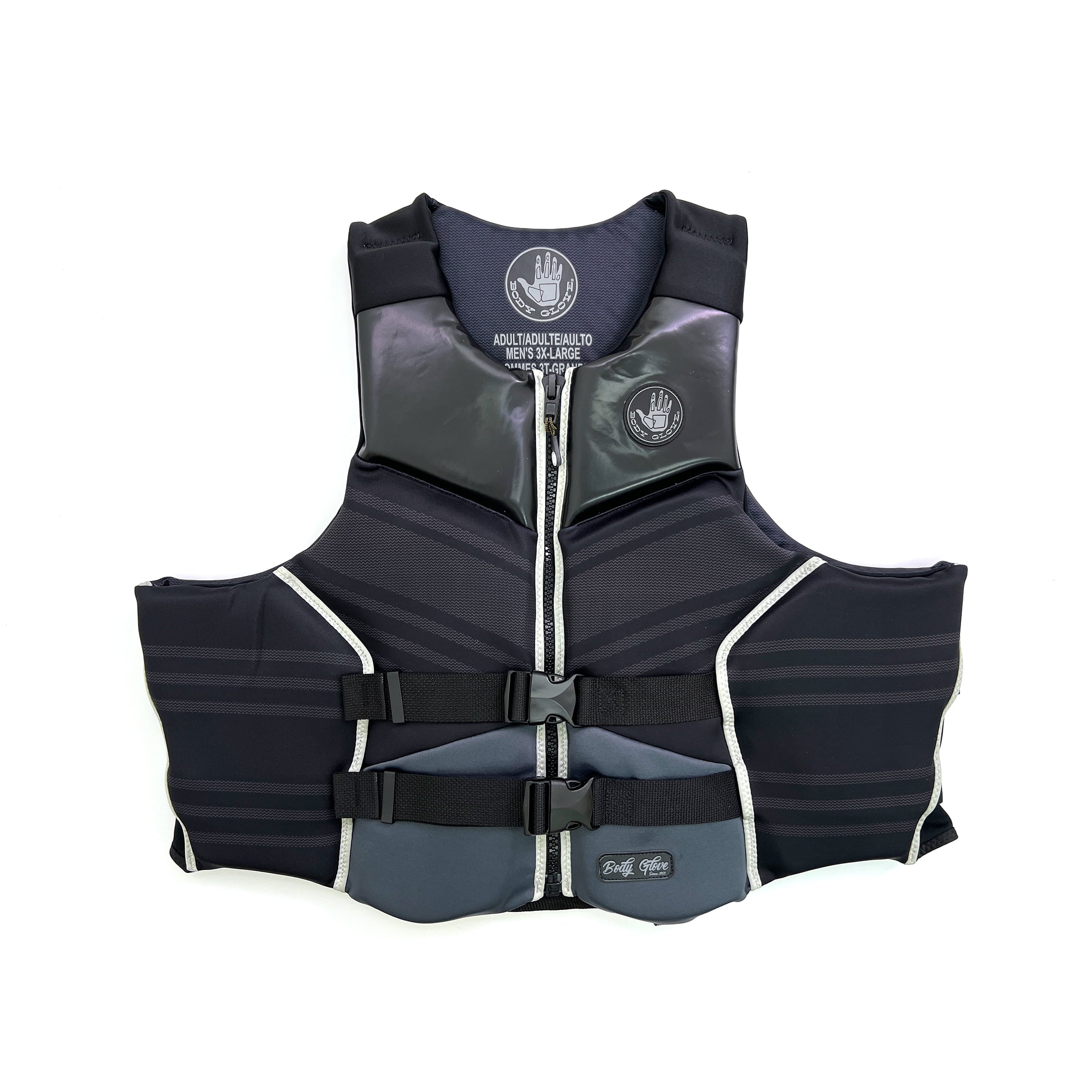 Body Glove Adult Unisex High-End Evoprene PFD, Life Jacket and Vest, 3XL, Black
