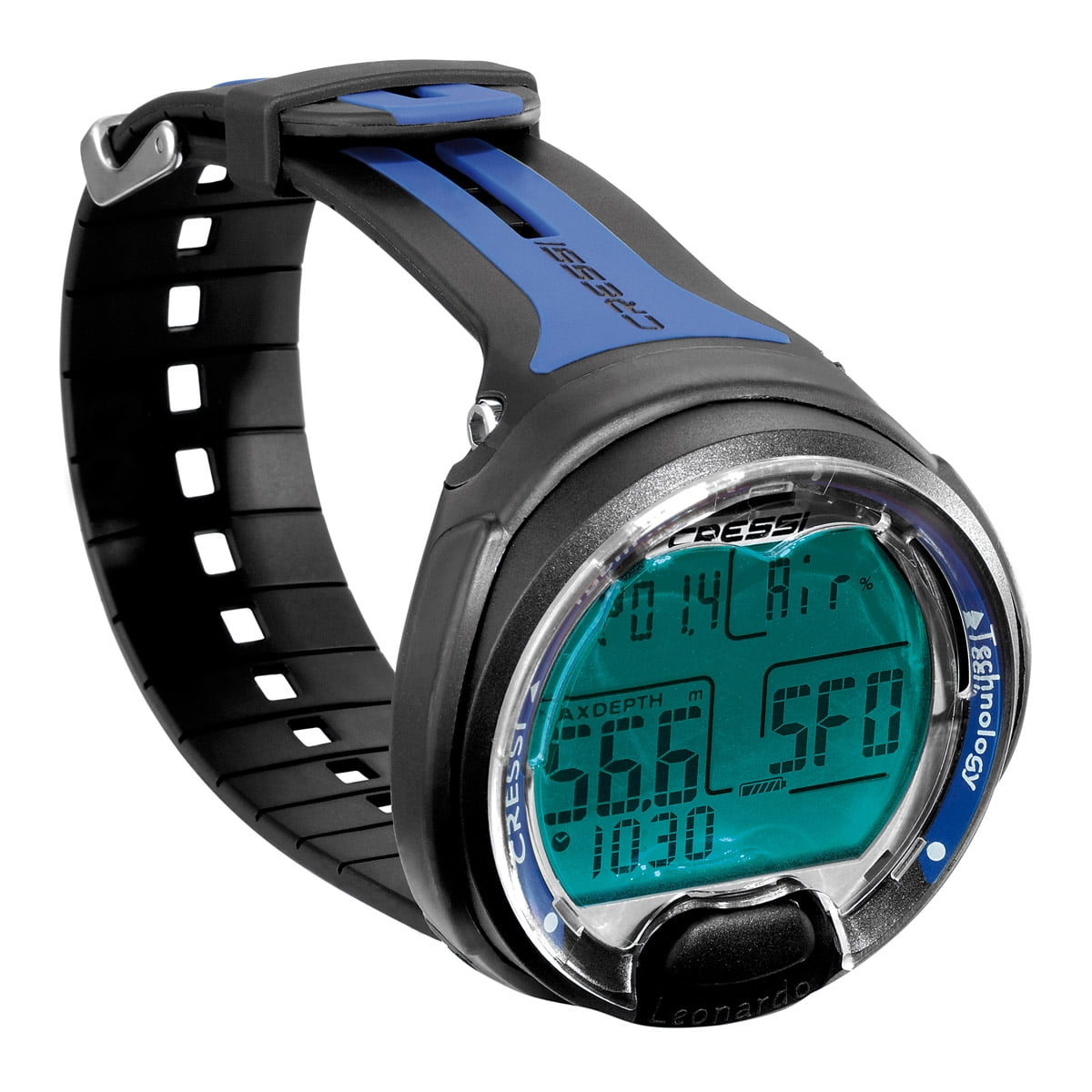 Cressi Sub Leonardo Wrist Diving Computer, Blue and Black