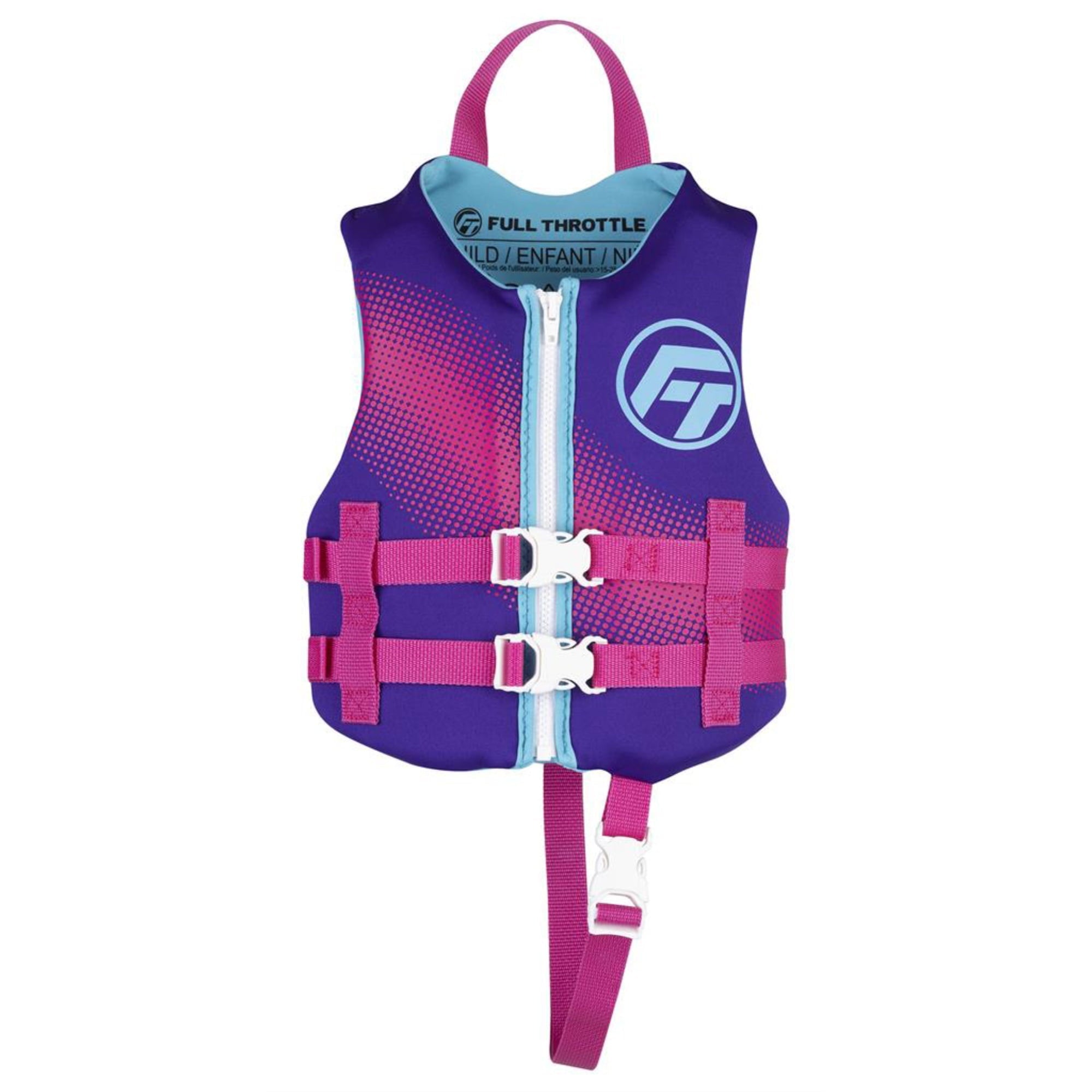 Full Throttle 142100-600-001-22 Child Rapid-Dry Life Jacket - Purple