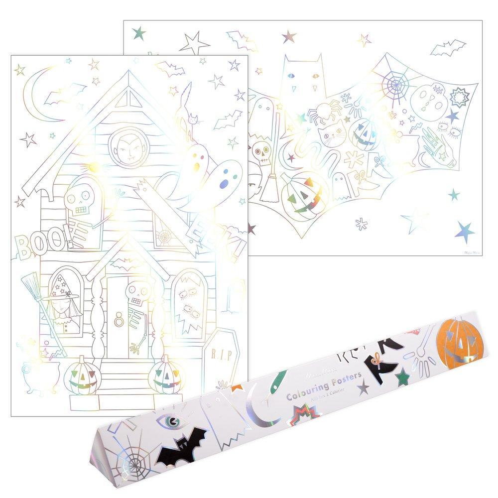 HALLOWEEN COLORING POSTERS