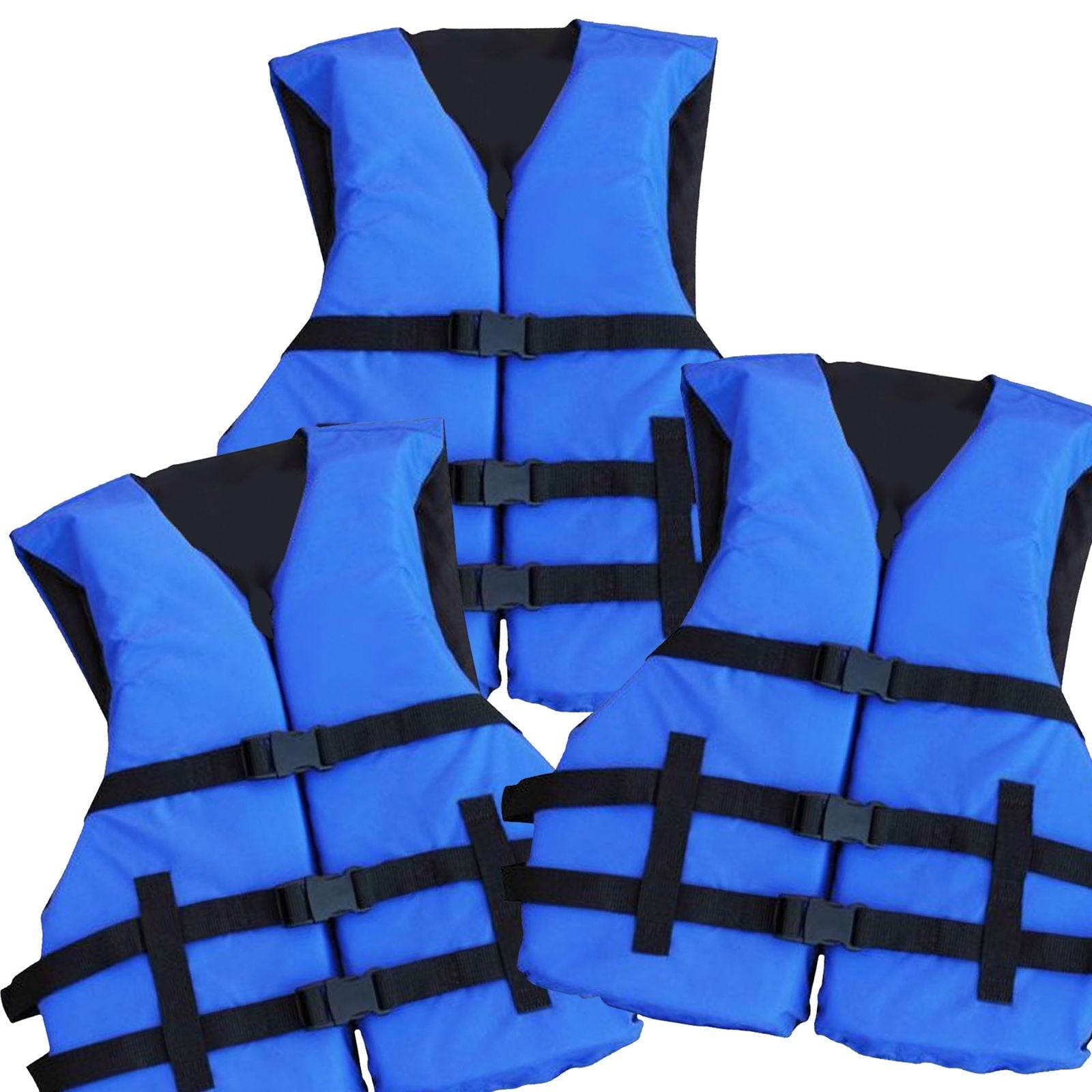 Hardcore Water Sports 3 Pack Adult Life Jacket PFD USCG Type III Universal Boating Ski Vest New