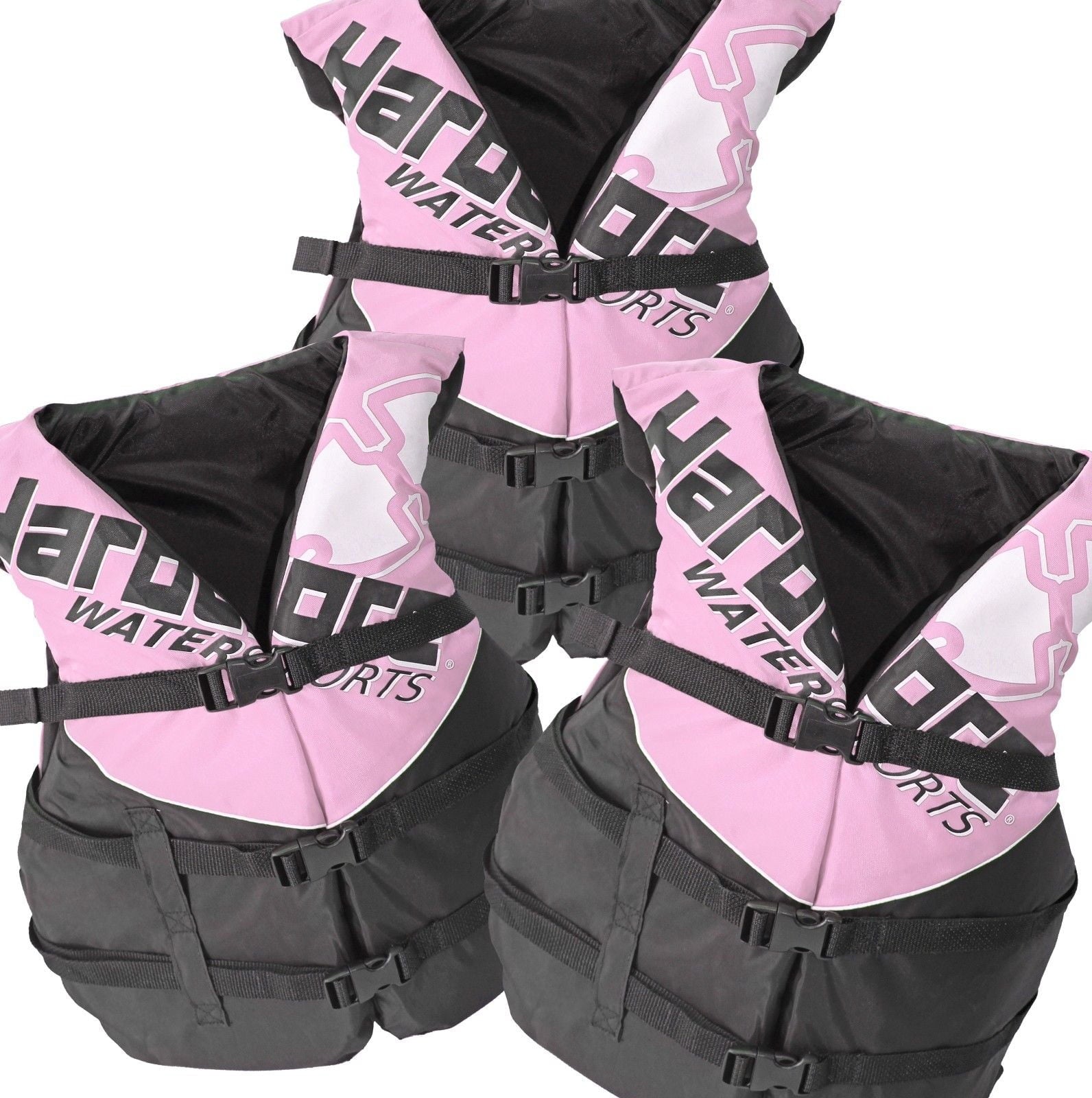 Hardcore Water Sports 3 pack Hardcore Coast Guard type III PFD for adults; life jacket paddle vest for adults; life vest flotation device; Jet ski, wakeboard, hardshell kayak lufe jacket; extra life j
