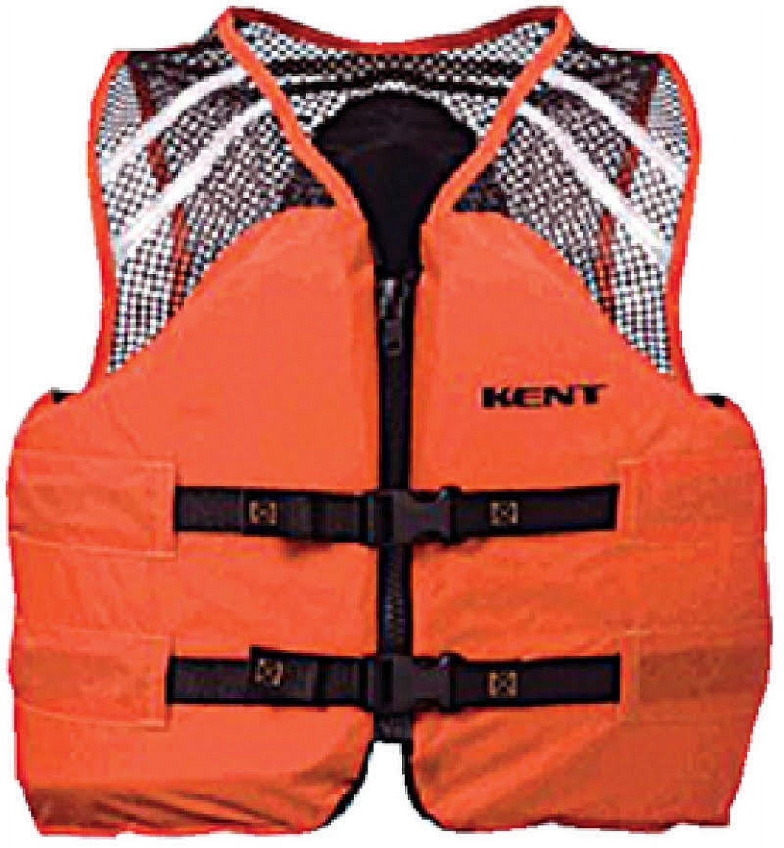 Kent Safety 150600-200-040-12 Mesh Classic Orange Work Vest, L