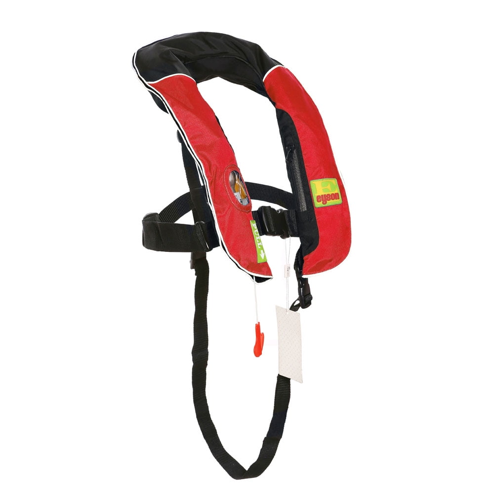 Lifesaving Pro? Automatic / Manual Child Youth Kid Size Inflatable Life Jacket PFD Life Vest Slim Inflate Survival Aid Lifesaving PFD Red Color