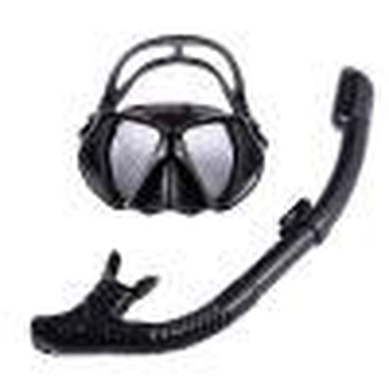 Alloet Wide View Diving Mask with Snorkel Set for Women and Men, Anti-Fog Tempered Glass Diving Mask
