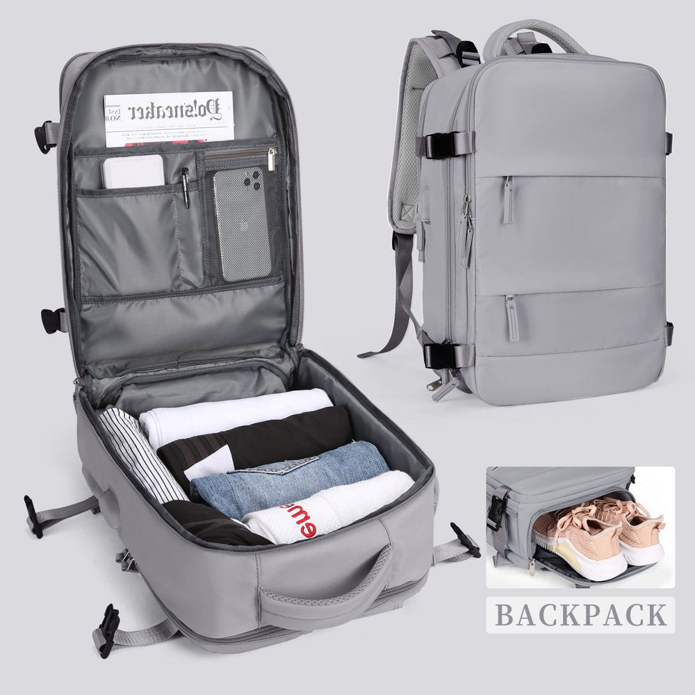 Large Travel Backpack Women, Carry on Backpack,Hiking Backpack Waterproof Outdoor Sports Rucksack Casual Daypack School Bag Pink