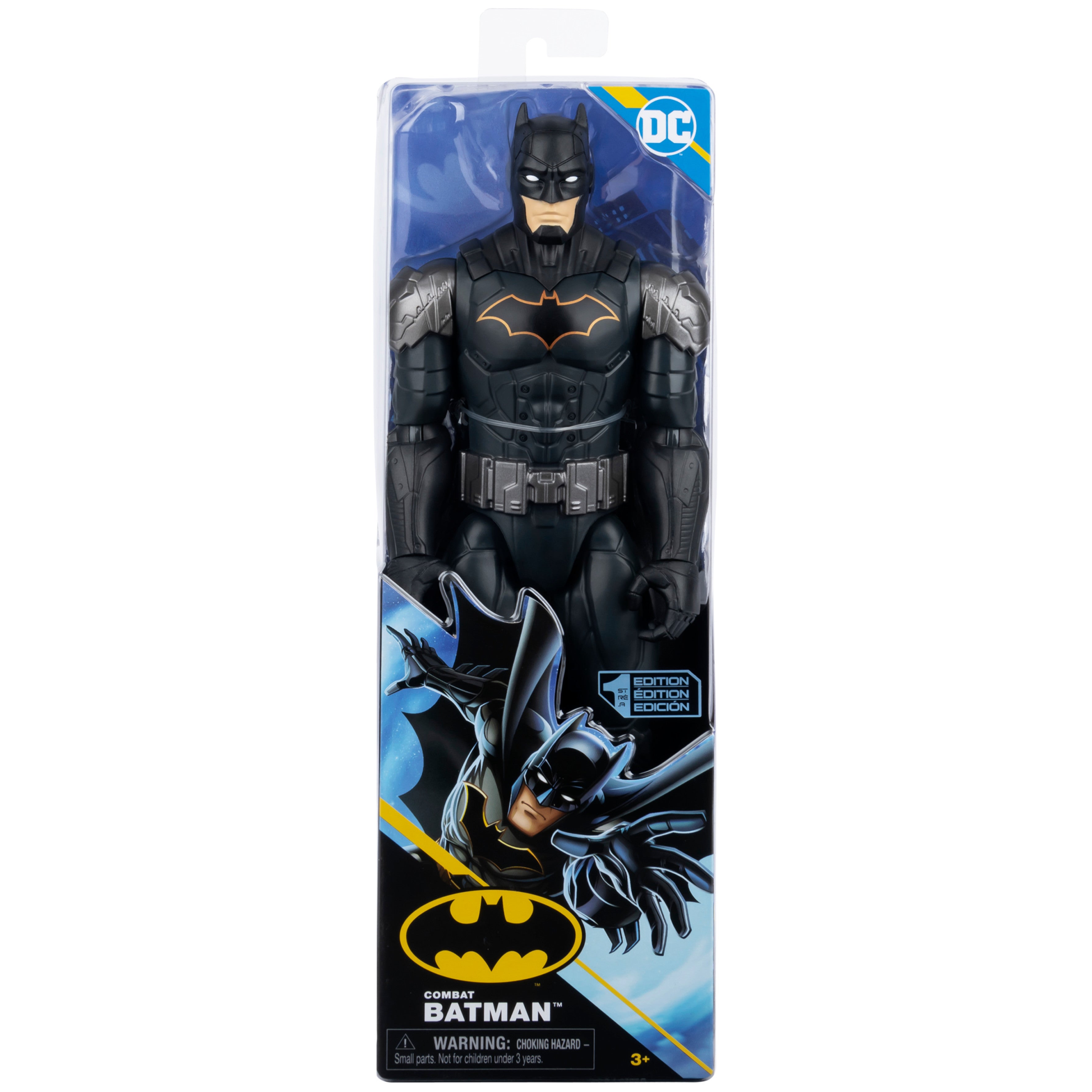 DC Comics, 12-inch Combat Batman Action Figure, Kids Toys for Boys and Girls Ages 3 and Up