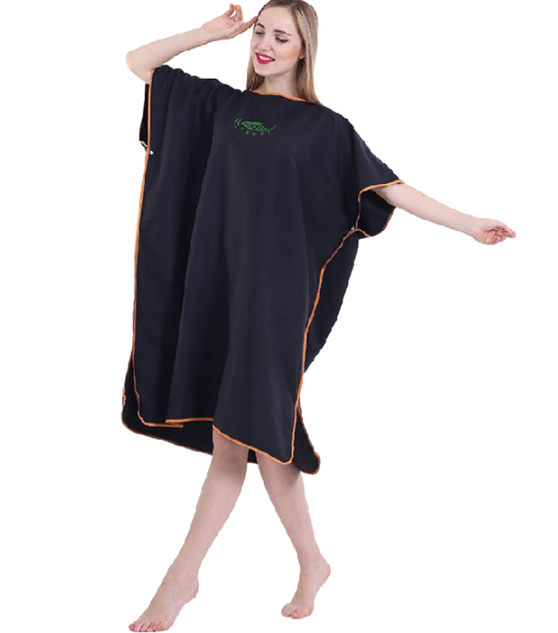 Colourful Poncho Towel with Hood Replace Robe Adult Beach Towel Surf Kitesurf Bath Towel
