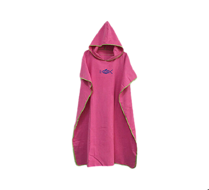 Colourful Poncho Towel with Hood Replace Robe Adult Beach Towel Surf Kitesurf Bath Towel