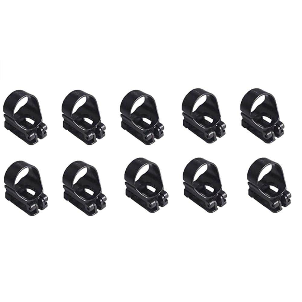 Icdriesnte 10Pcs Scuba Dive Universal Plastic Snorkel Keeper Retainer Replacement Snorkeling Equipment for Mask