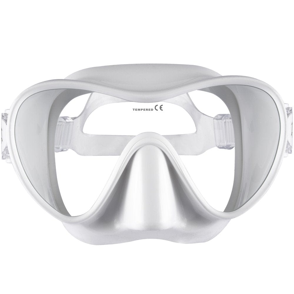 IST MP110 Frameless Single Window Diving Snorkeling Mask (Black Silicone)