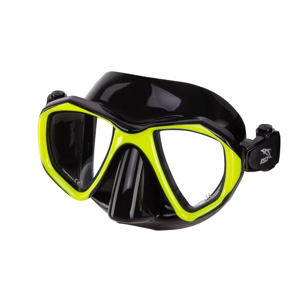 IST Tinted Dive Mask | Color Corrective Goggles for Scuba Diving, Freediving, Snorkeling (Yellow)