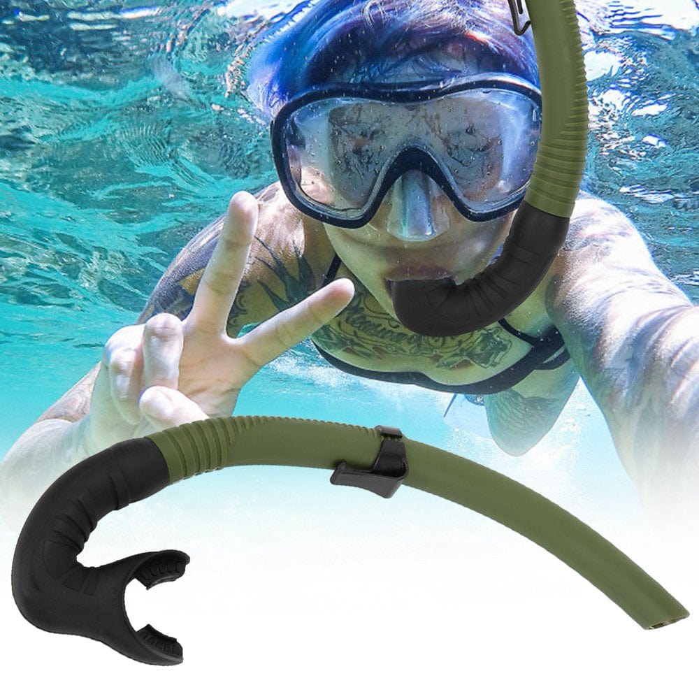 Karlge Diving Tube,All Wet Silicone Diving Snorkeling Breathing Tube Folding Swimming Kit, Breathing Tube
