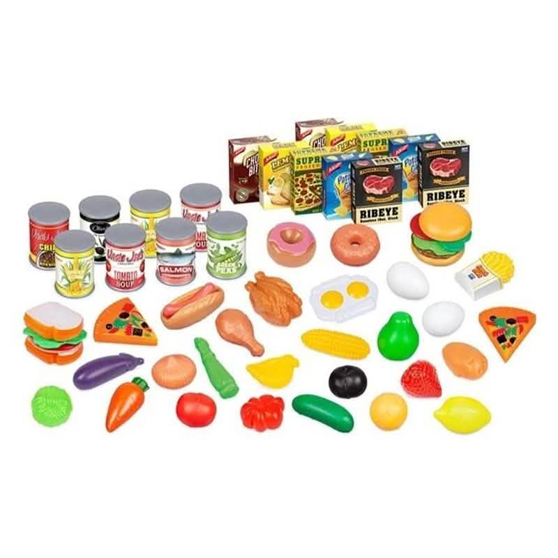 Kids Assorted Food Playset - Assorted Set Sizes Toys & Games 58 Piece - DailySale