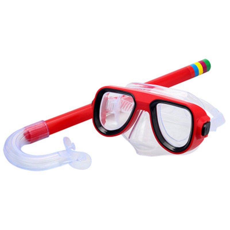 Left Wind Kids Diving Goggle Mask Breathing Tube Shockproof Anti-Fog Swimming Glasses Band Snorkeling Underwater Accessories Set