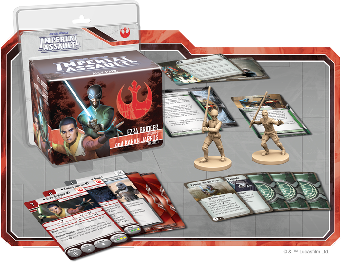 Fantasy Flight Games - Star Wars - Imperial Assault: Ezra Bridger & Kanan Jarrus Ally Pack